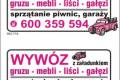 WYW�Z gruzu w workach,starych mebli (��ka,rega�u).Sprz�tanie piwnic Warszawa