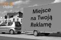 Przyczepa reklamowa 25m&sup2;. Reklama mobilna Krosno, Jaso, Brzozw
