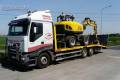 Transport maszyn budowlanych - W�zki wid�owe, podesty ruchome Pozna�
