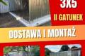 Gara blaszany 3x5 II gatunek jednospadowy dostawa + monta